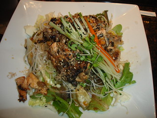 Order S3. Salmon Skin Salad food online from Yo! Sushi store, Santa Ana on bringmethat.com