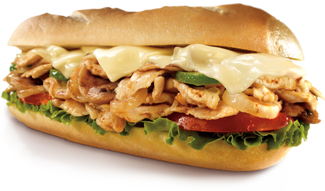 Order 27. Deluxe Chicken and Cheese Sub food online from Sal's NY Pizza store, Newport News on bringmethat.com