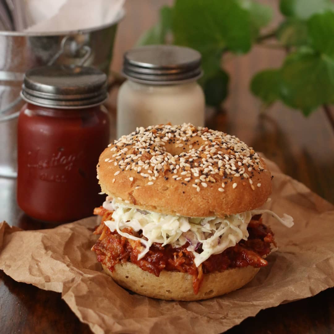 Order BBQ pulled pork sandwich, options chichen or Jackfruit(vegan) food online from Cristy Kitchen store, Roswell on bringmethat.com