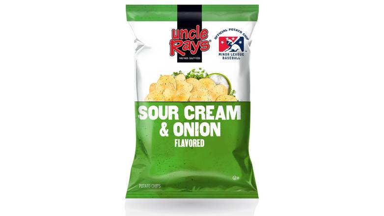 Order Uncle Rays Sour Cream & Onion Potato Chips  3 oz food online from Valero Food Mart store, Murrayville on bringmethat.com