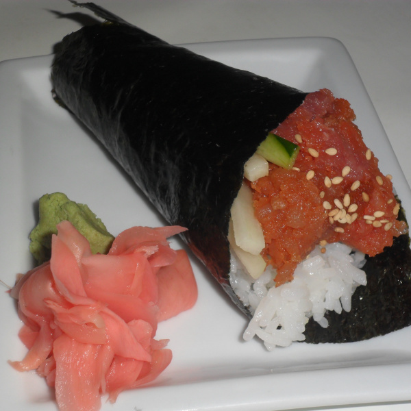 Order Spicy Tuna Hand Roll food online from Ken of Japan store, Simi Valley on bringmethat.com