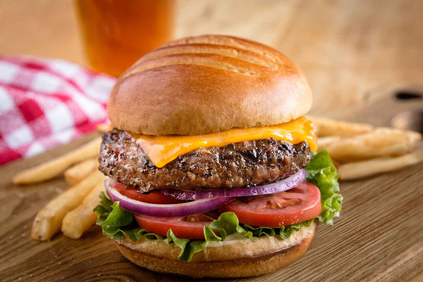 Order Cheddar Burger food online from UNO CHICAGO GRILL store, Bensalem on bringmethat.com