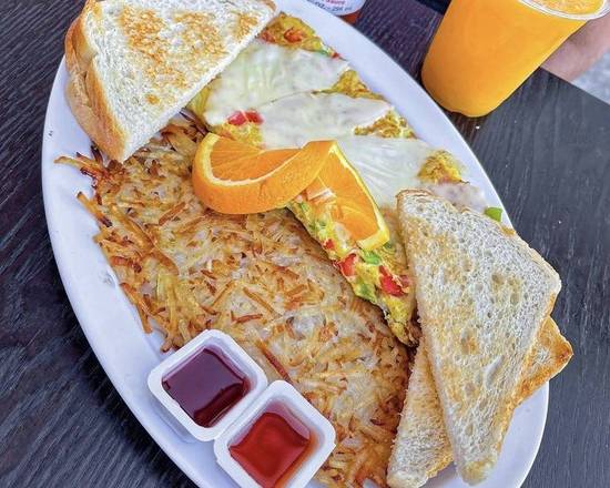 Order Veggie Omelette food online from World Famous Grill store, Bell on bringmethat.com