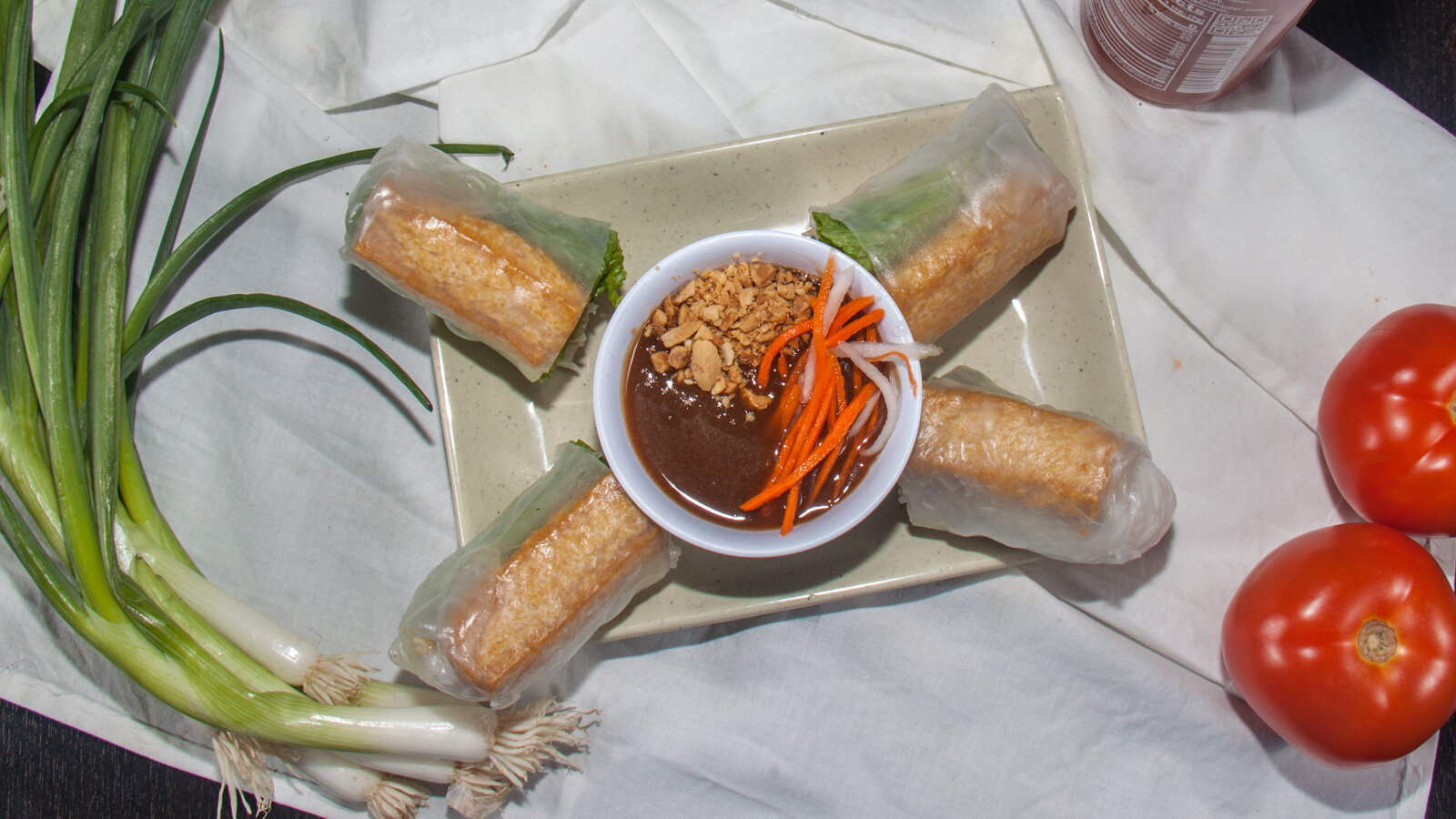 Order 25. Two Piece Tofu Roll food online from Cup Bowl store, Corona on bringmethat.com