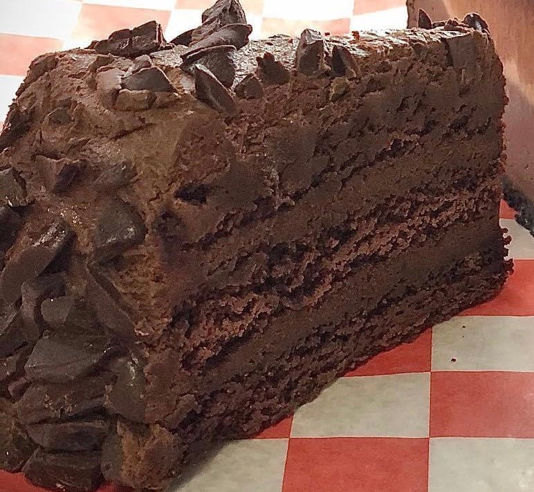 Order Chocolate Cake - Dessert food online from Kelley Square Pizza store, Worcester on bringmethat.com