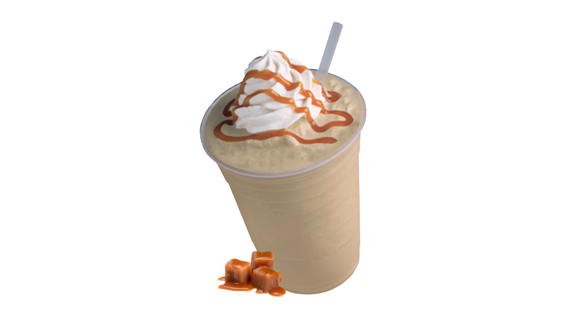 Order Caramel Iced-Blended Coffee food online from Rainbow Donuts store, Norwalk on bringmethat.com
