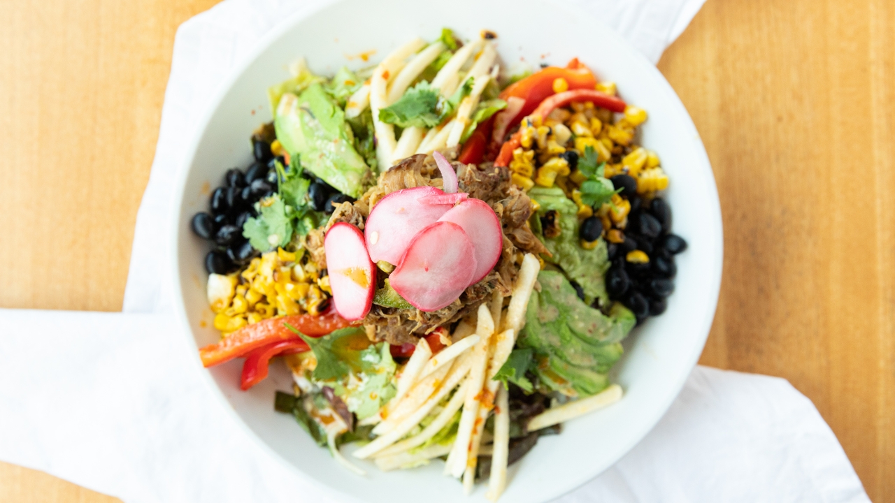 Order Carnitas Salad Bowl food online from Central Kitchen store, Denver on bringmethat.com