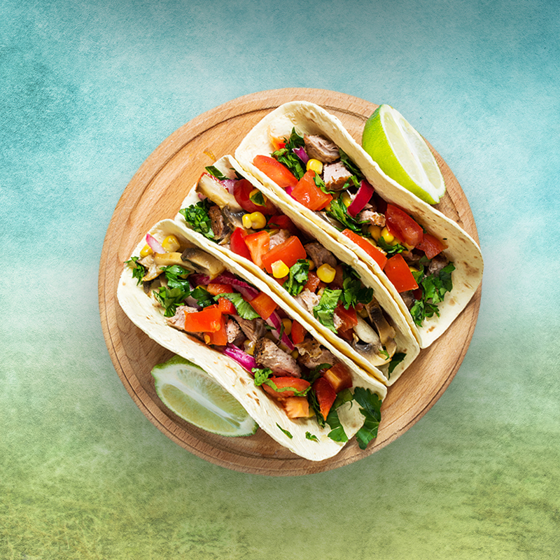 Order 3 Piece Chicken Taco Champion food online from Loco Mexicano store, Chicago on bringmethat.com