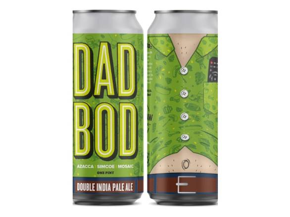 Order DuClaw Rotating Beer Series - Dad Bod DIPA - 4x 16oz Cans food online from Eagle Liquor & Wine store, Chattanooga on bringmethat.com