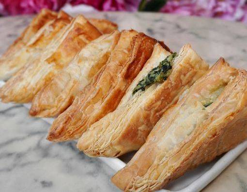 Order Spinach Feta Turnover food online from Cafe Sheera Beverly Hills store, Beverly Hills on bringmethat.com