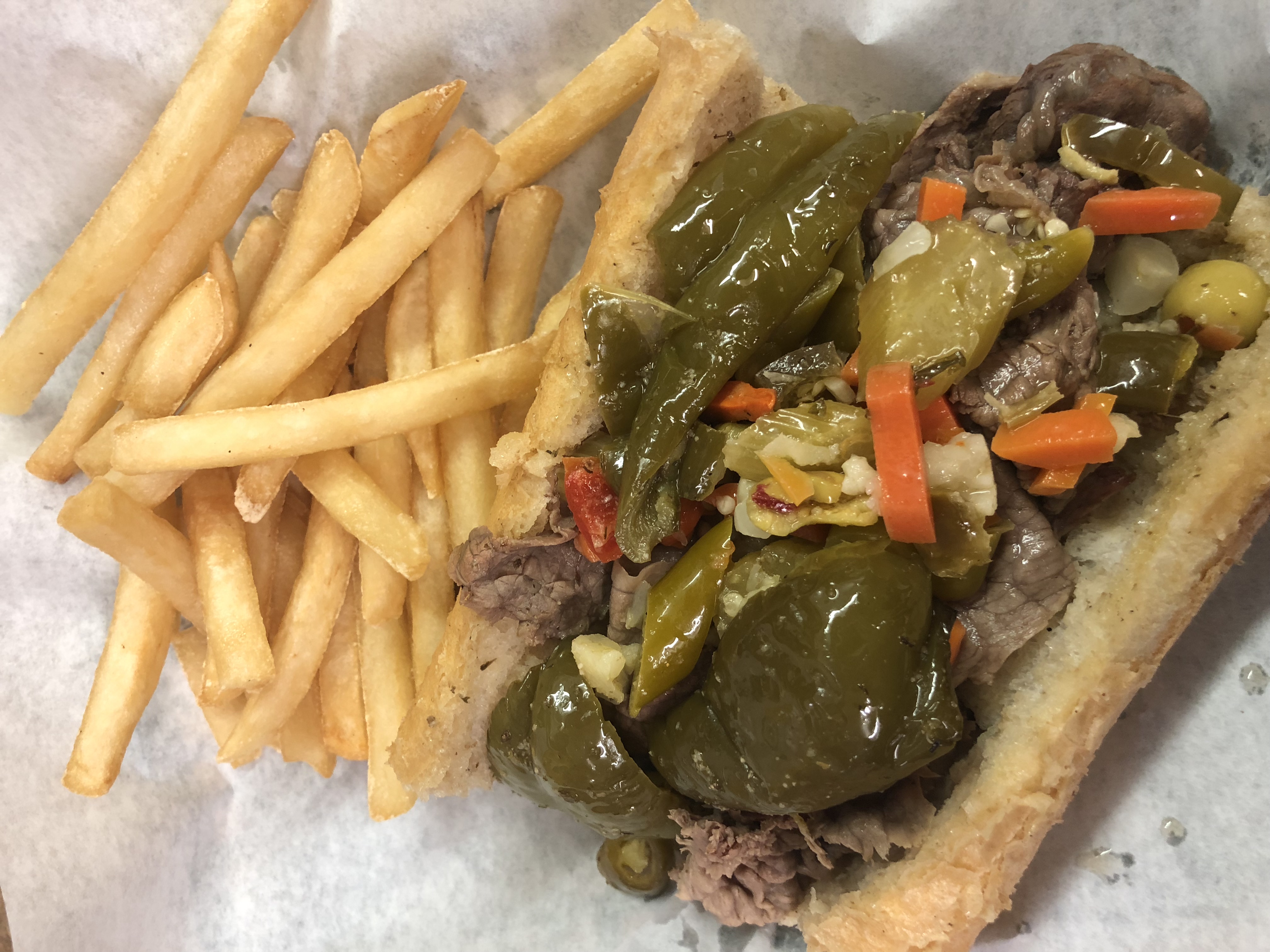 Order Italian Beef Value Meal food online from Rocky's Gyros store, Berkeley on bringmethat.com