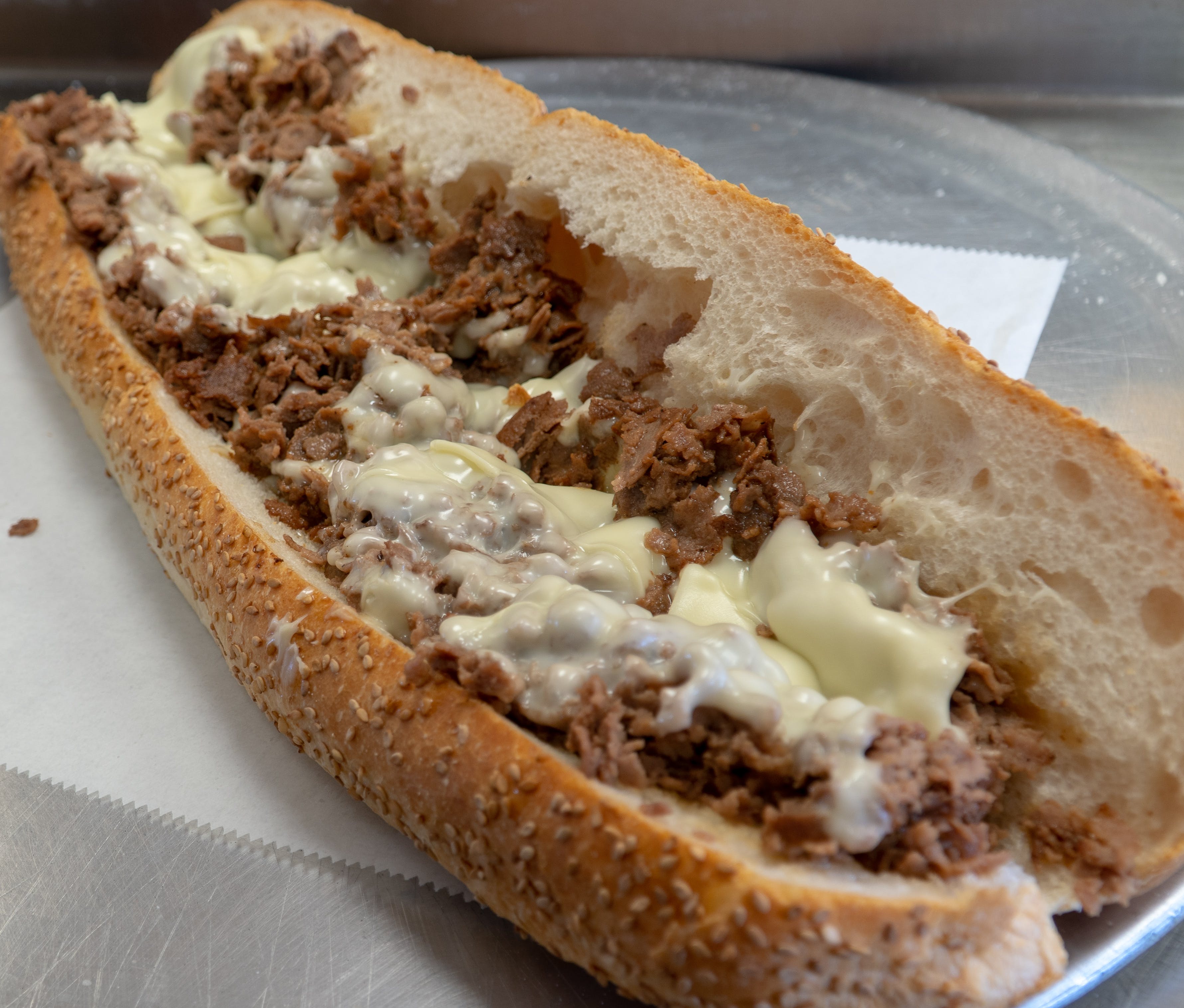 Order Cheesesteak Hoagie - 5'' food online from Gaetanos Maple Shade store, Maple Shade Township on bringmethat.com
