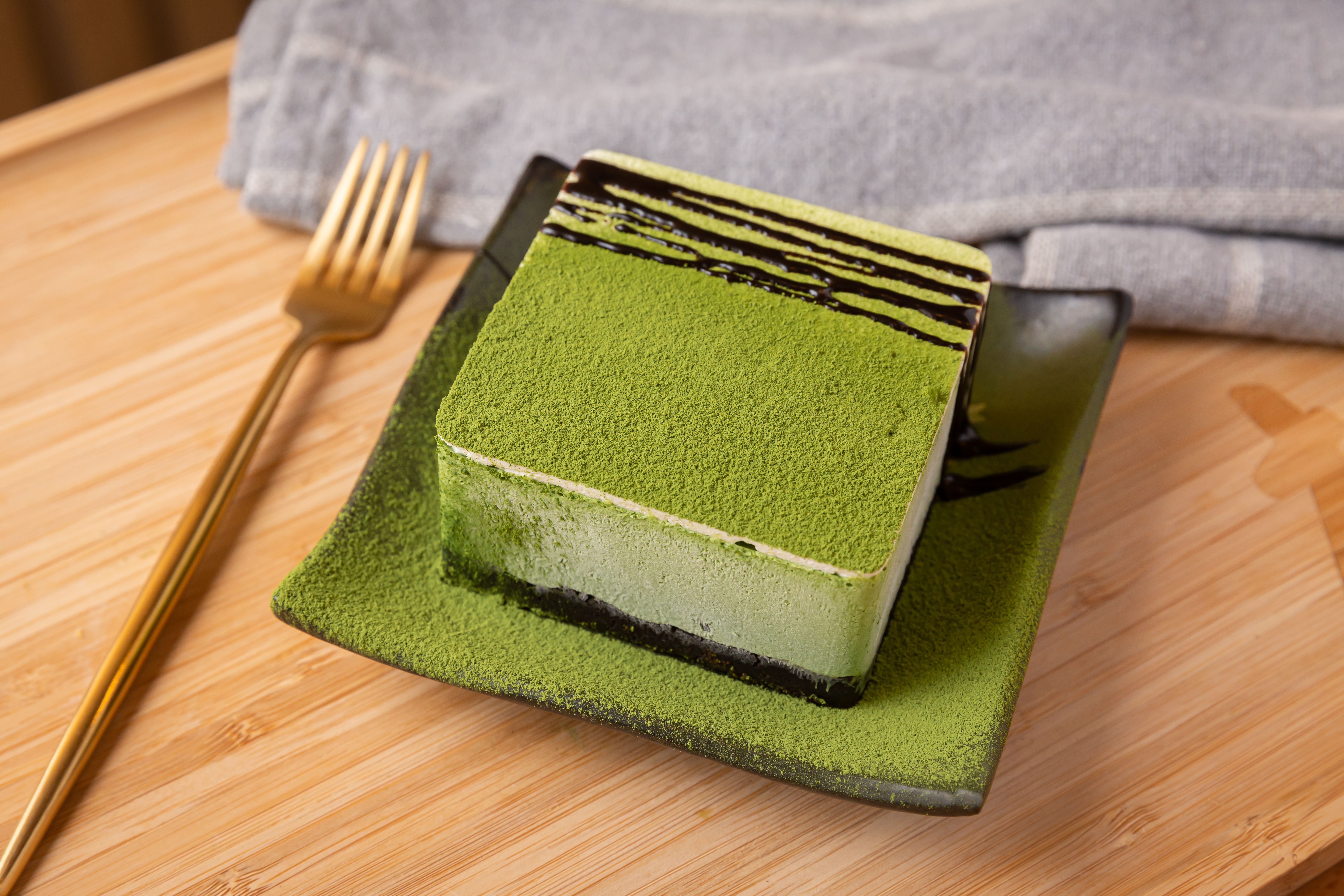 Order Matcha Cheese Mousse Cake food online from Kyoto Matcha store, Rockville on bringmethat.com