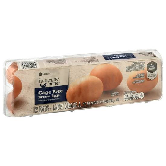 Order Se Grocers · Large Brown Grade A Eggs (12 eggs) food online from Winn-Dixie store, Millbrook on bringmethat.com