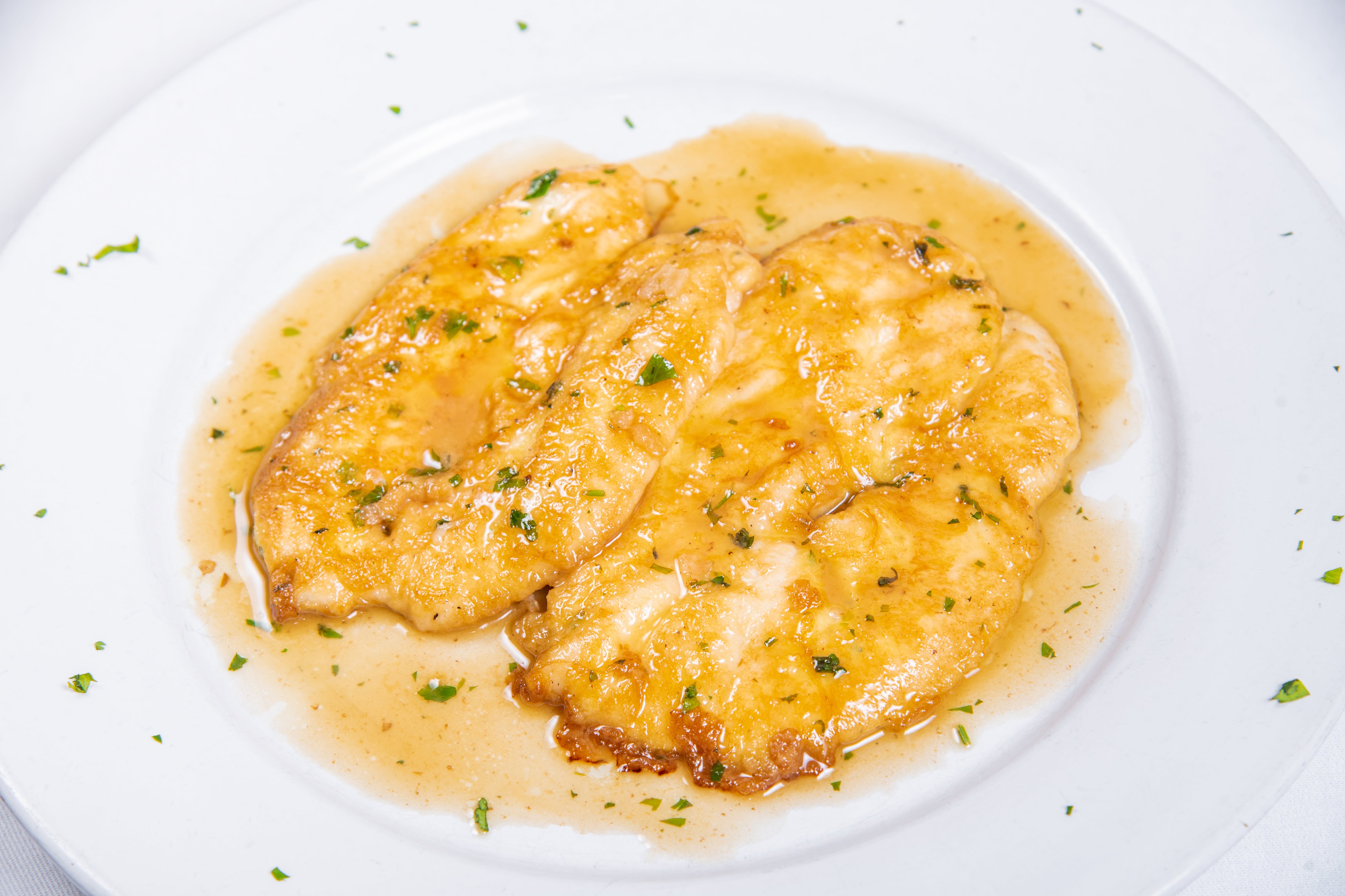 Order Pollo Francese - Entree food online from Antica Trattoria store, Flushing on bringmethat.com