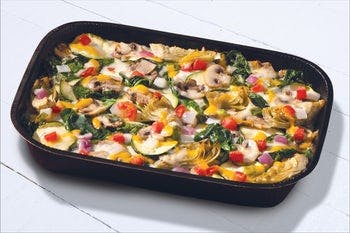 Order Gourmet Vegetarian Keto Friendly Pizza - Medium (7''x9'' Tray) food online from Papa Murphy's store, Centerville on bringmethat.com