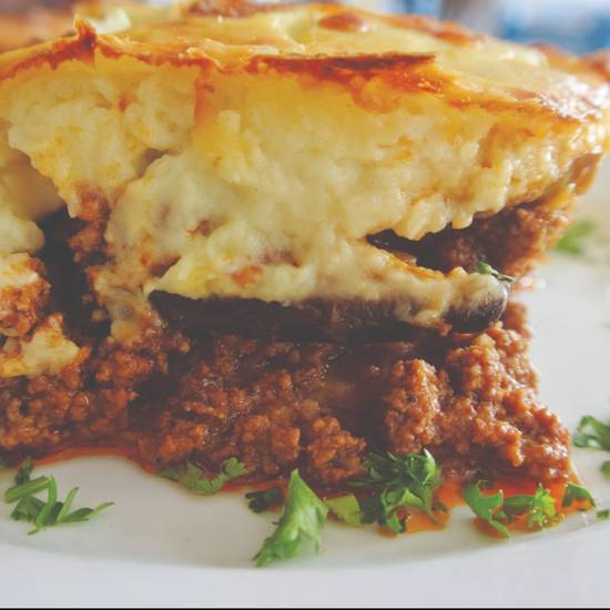 Order Moussaka Plate food online from Athenian Grill store, Lexington on bringmethat.com