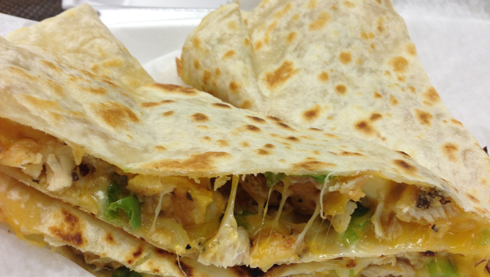 Order Chicken Quesadillas food online from Papa Latin Cuisine store, West Haverstraw on bringmethat.com