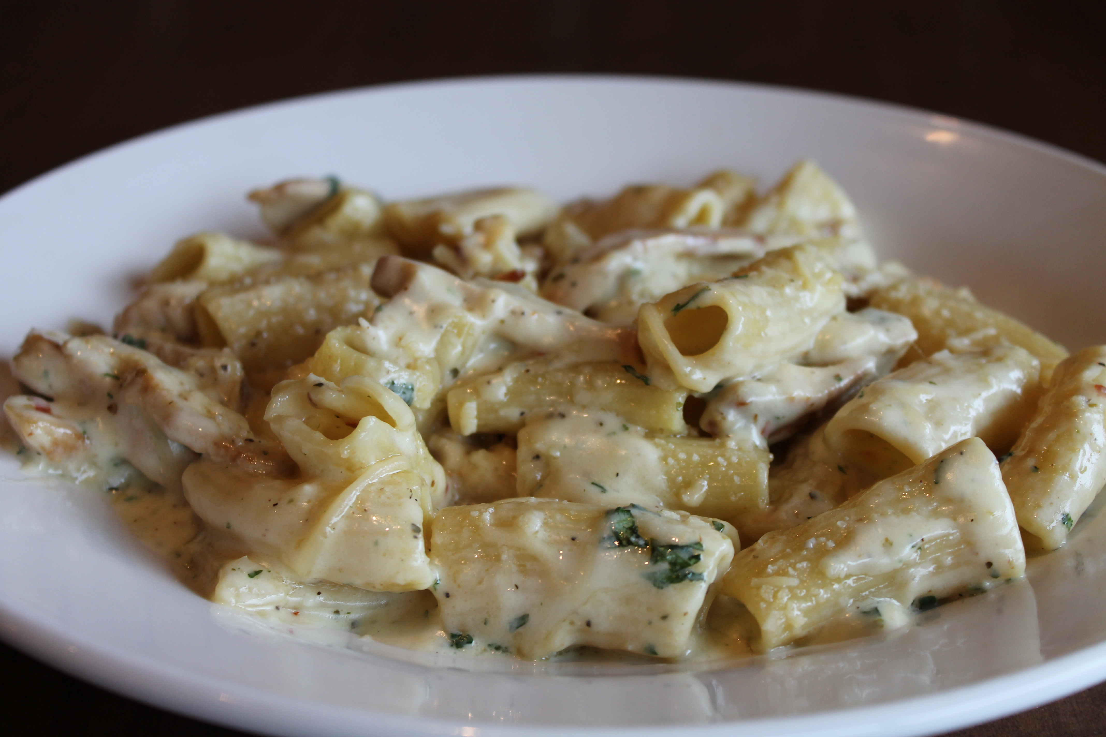 Order 3 Cheese and Chicken Baked Rigatoni food online from Green Mill Restaurant & Bar store, Lakeville on bringmethat.com