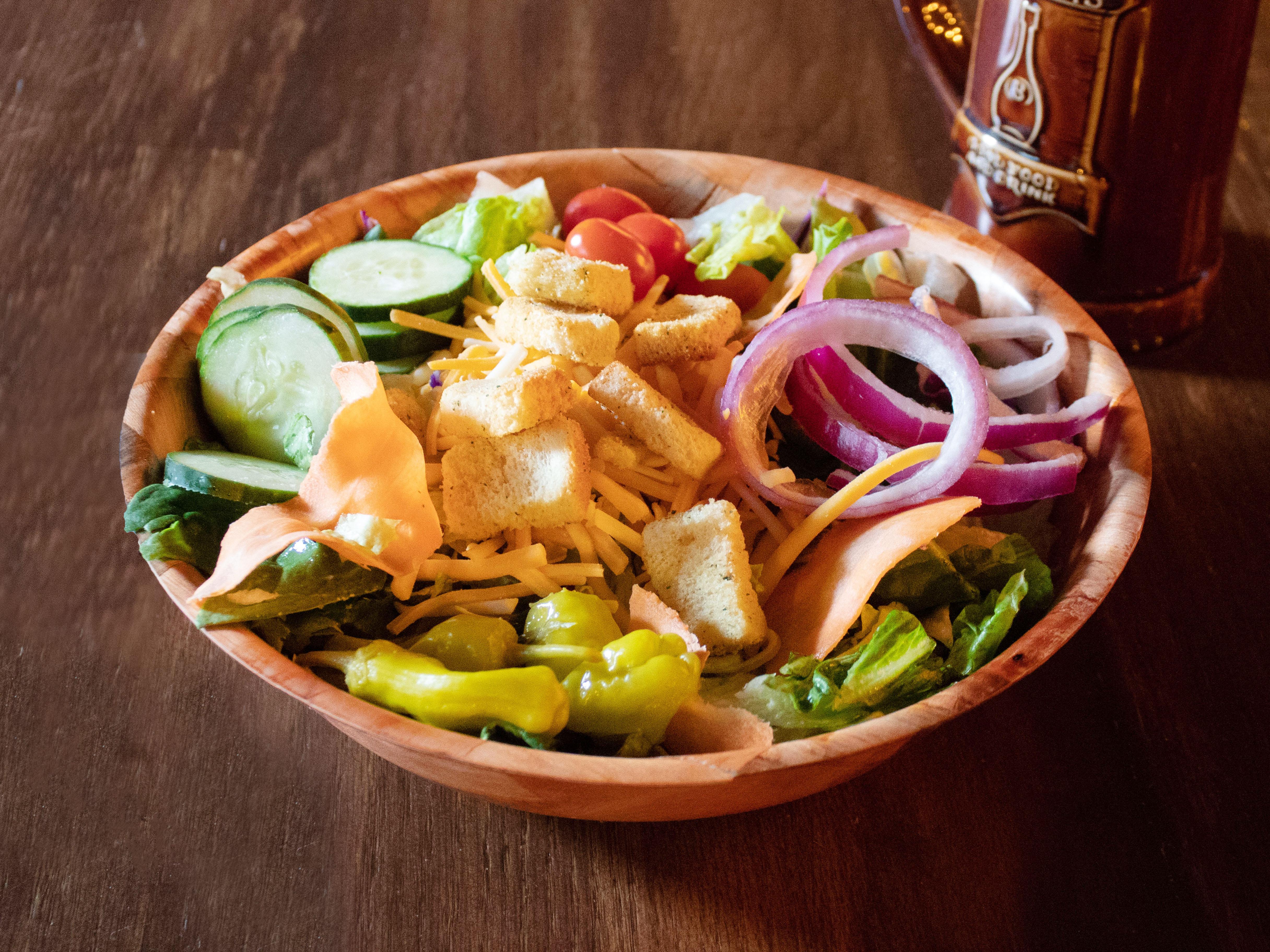 Order Chef Salad food online from Barnaby's Pizza store, South Bend on bringmethat.com