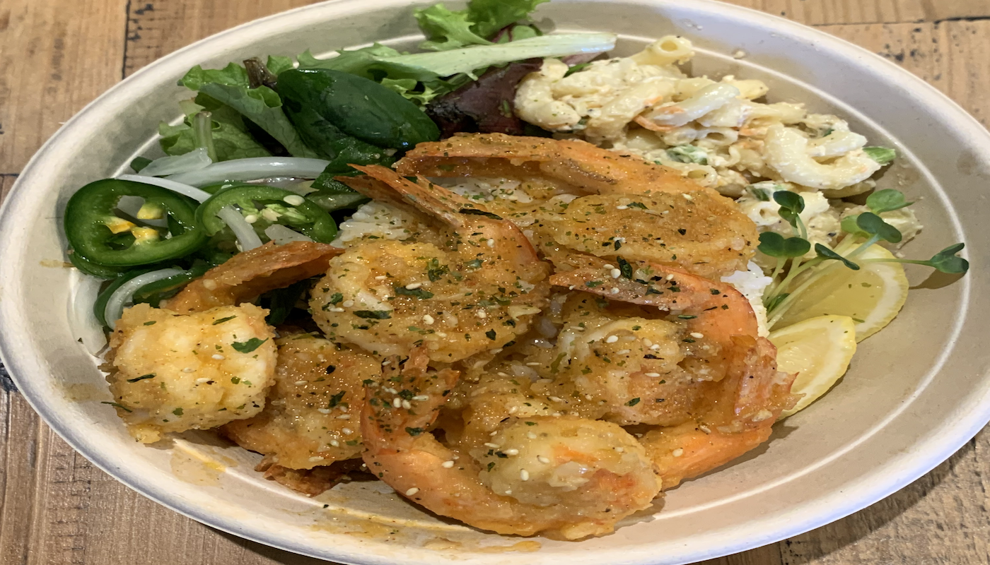 Order Garlic Shrimp Bowl food online from Poke Chop store, San Diego on bringmethat.com