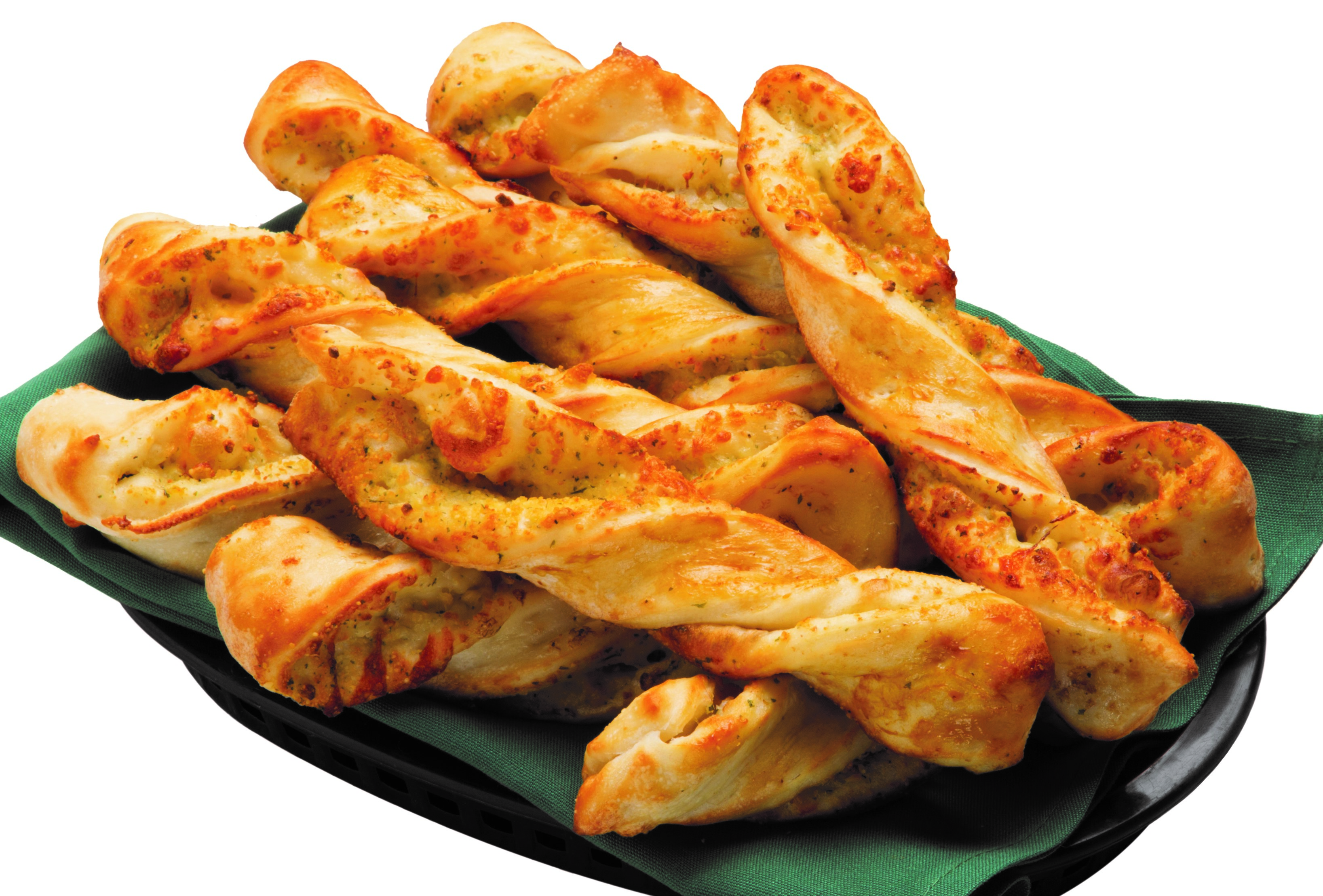 Order Garlic Parmesan Twists food online from Round Table Pizza store, San Diego on bringmethat.com