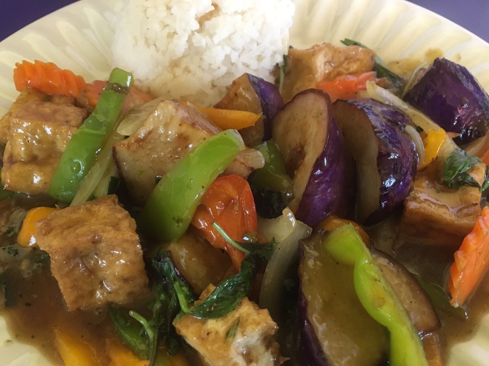Order Spicy Eggplant food online from Chapter Two California Kitchen store, Loma Linda on bringmethat.com