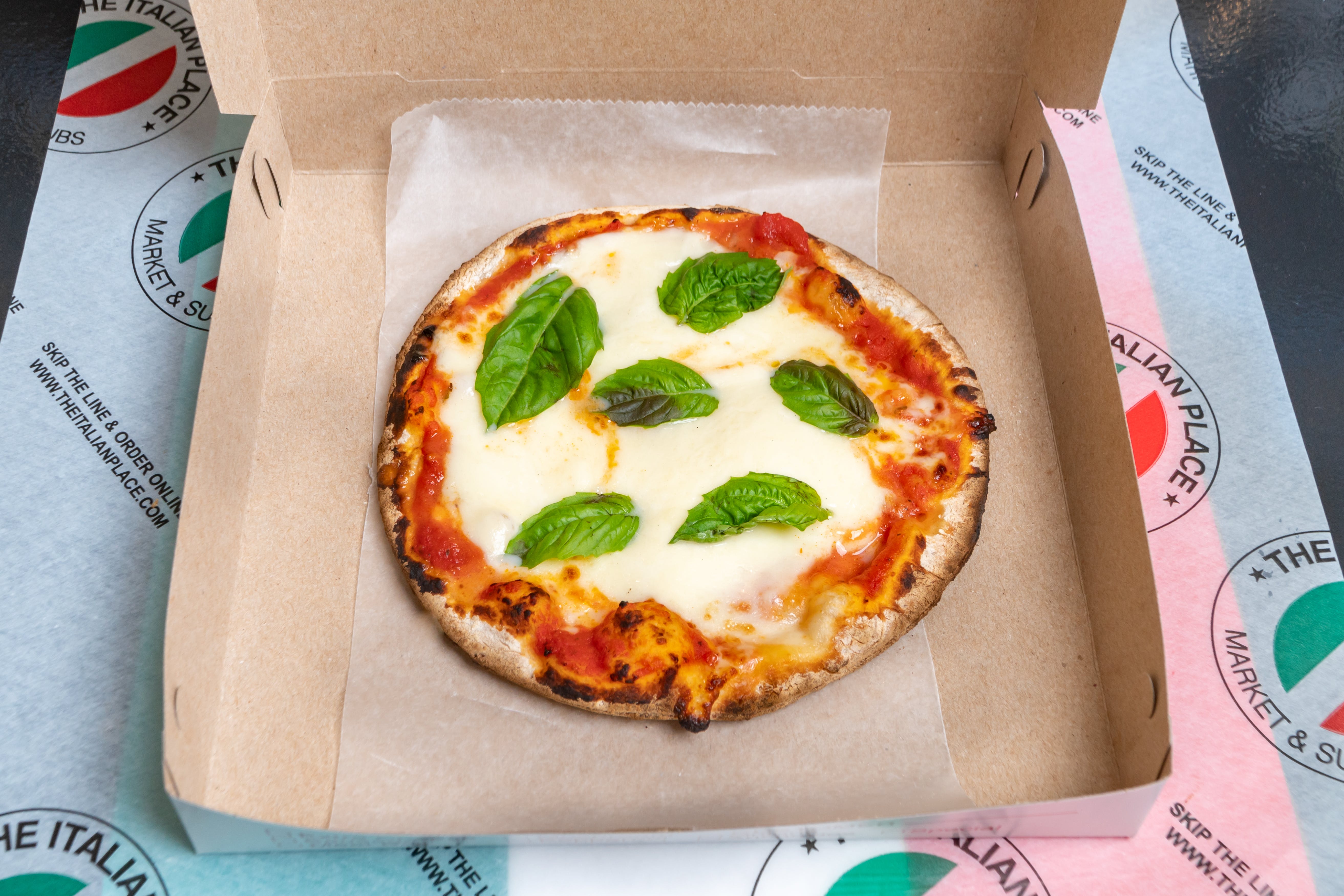 Order Margherita Pizza - Mini 8" food online from The Italian Place store, Fairfax on bringmethat.com