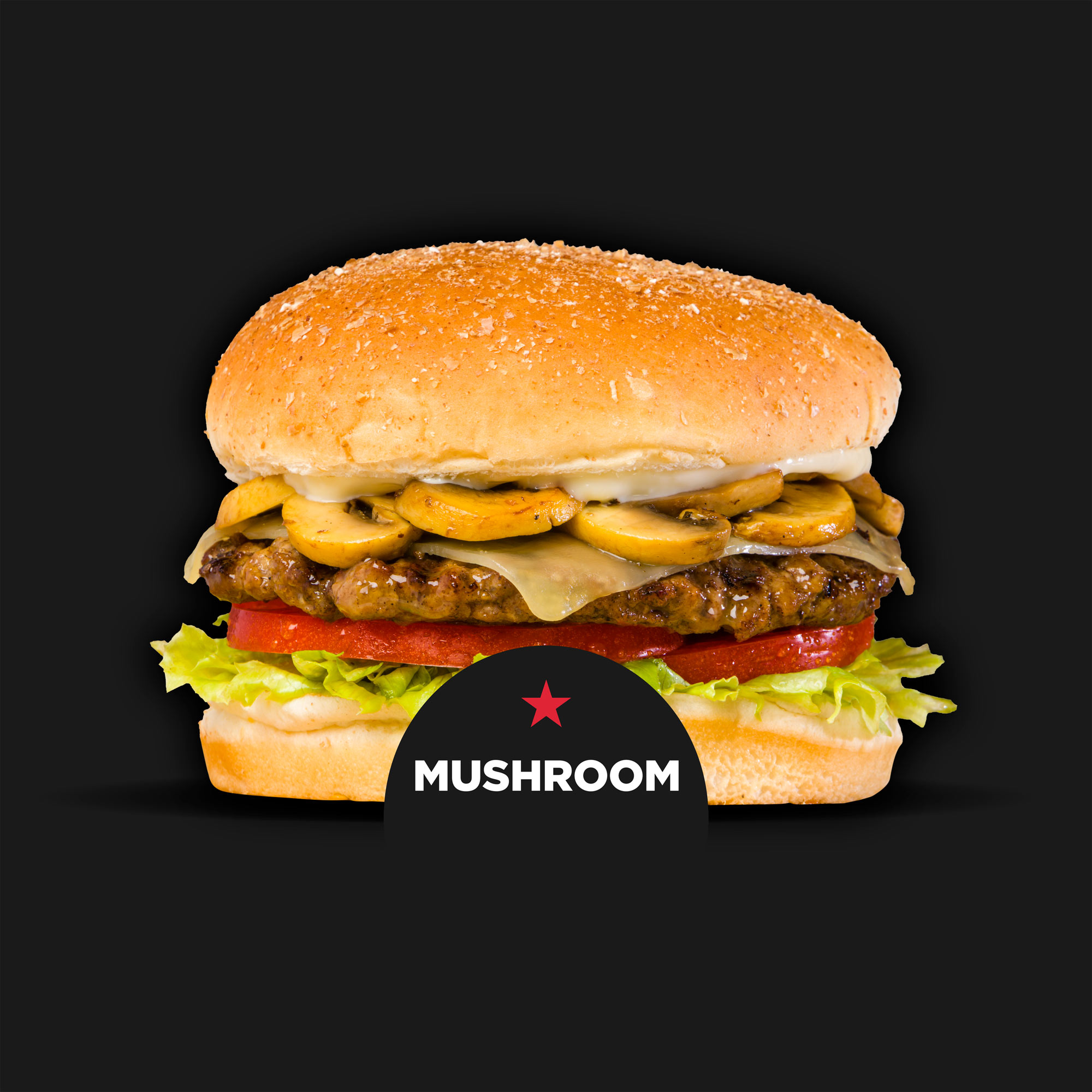 Order Mushroom Swiss Cheeseburger food online from Jcw The Burger Boys store, American Fork on bringmethat.com