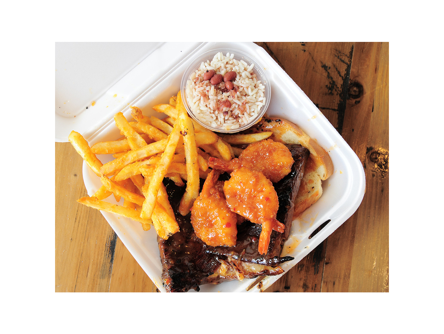 Order Shrimp and Rib Dinner food online from Country Sweet Chicken & Ribs store, Rochester on bringmethat.com