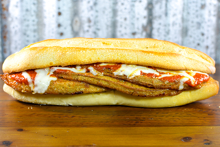 Order Eggplant Parmigiana Sandwich food online from Ciconte Pizzeria Gibbstown store, Greenwich Township on bringmethat.com