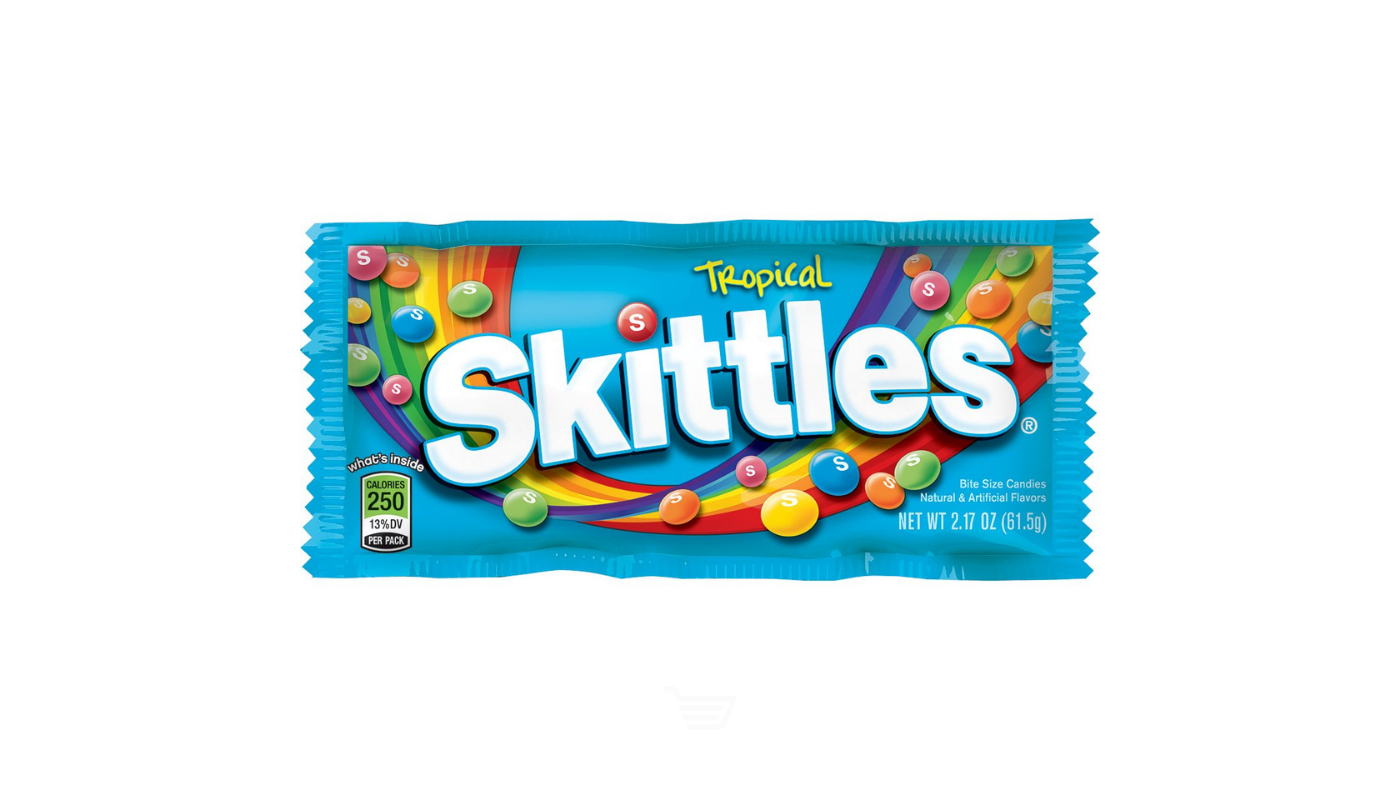 Order Skittles Tropical 2.17oz food online from Spikes Bottle Shop store, Chico on bringmethat.com