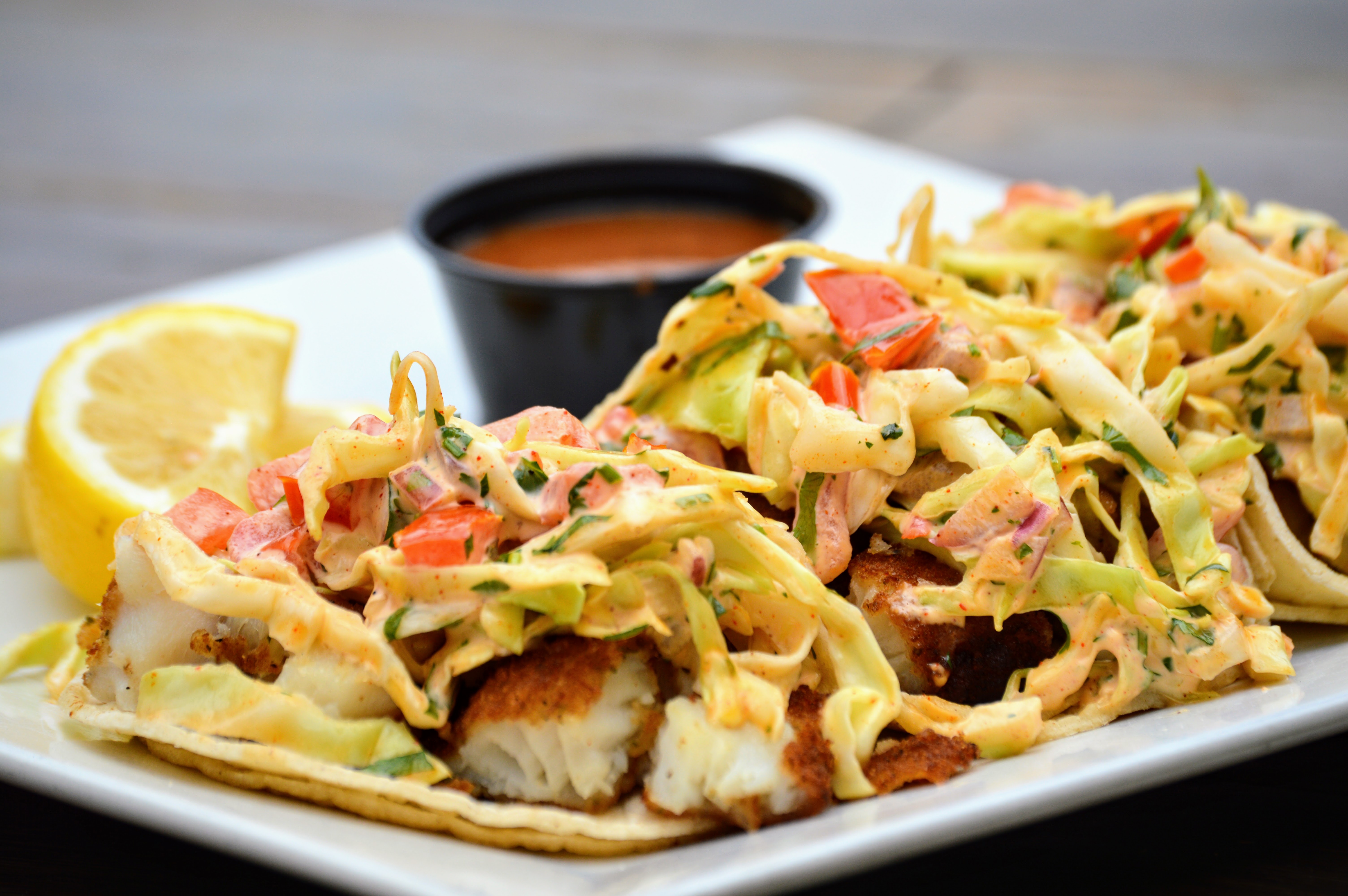 Order Baja Fish Tacos food online from Q Club store, Oxnard on bringmethat.com