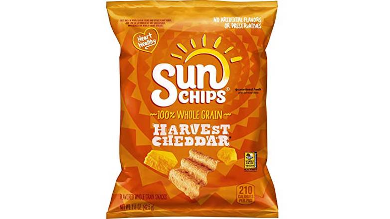 Order Sun Chips Harvest Cheddar food online from Trumbull Mobil store, Trumbull on bringmethat.com