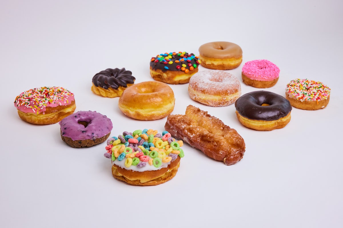 Order Mix #3 Dozen food online from Randy Donuts store, Santa Monica on bringmethat.com