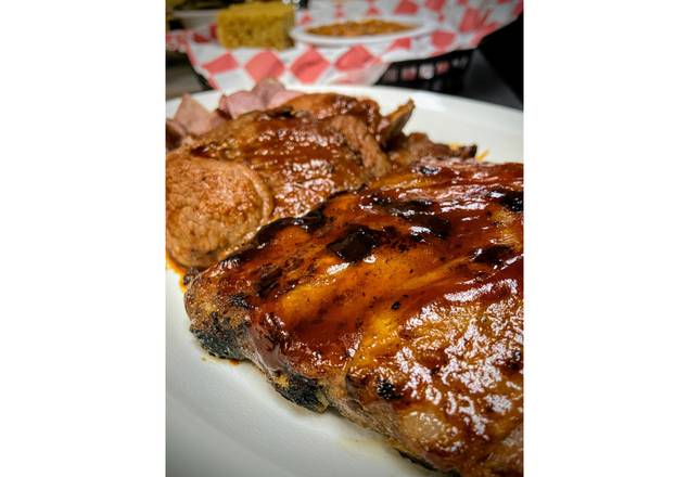 Order Quarter Rib and Two Meat food online from Smoke BBQ store, Bethesda on bringmethat.com