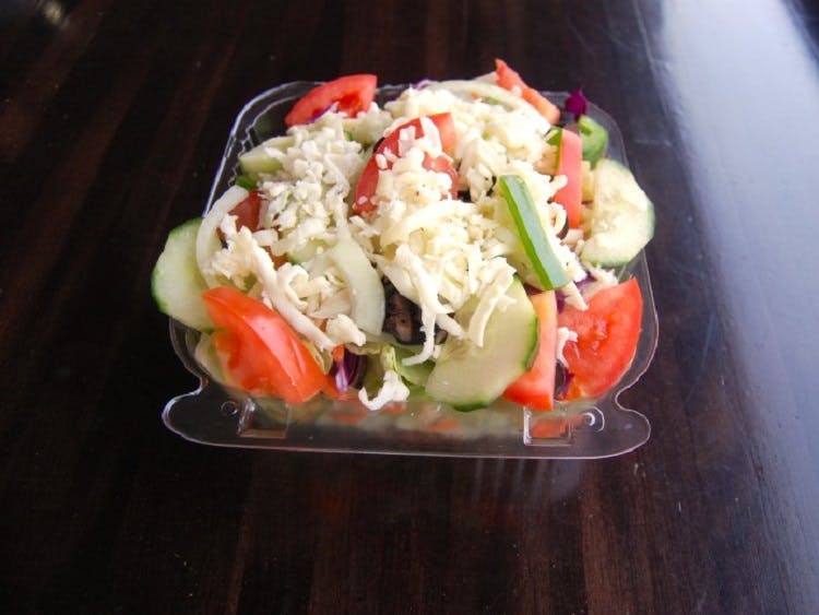 Order Garden Salad with Cheese - Small food online from Claymont Steak Shop store, Claymont on bringmethat.com