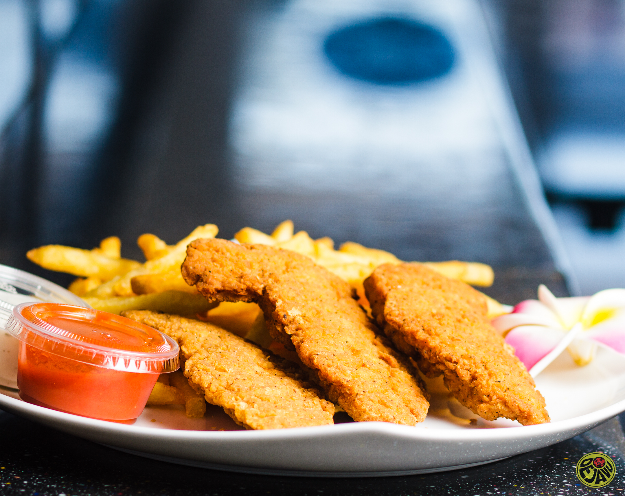 Order Chicken Tenders, Fries and Soda Special food online from Dejavu Cafe store, Isla Vista on bringmethat.com