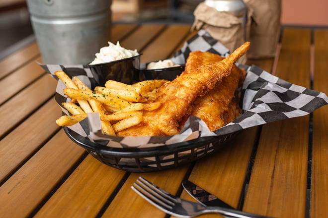Order Fish 'N Chips food online from Rusty Bucket Restaurant &Amp; Tavern store, Columbus on bringmethat.com