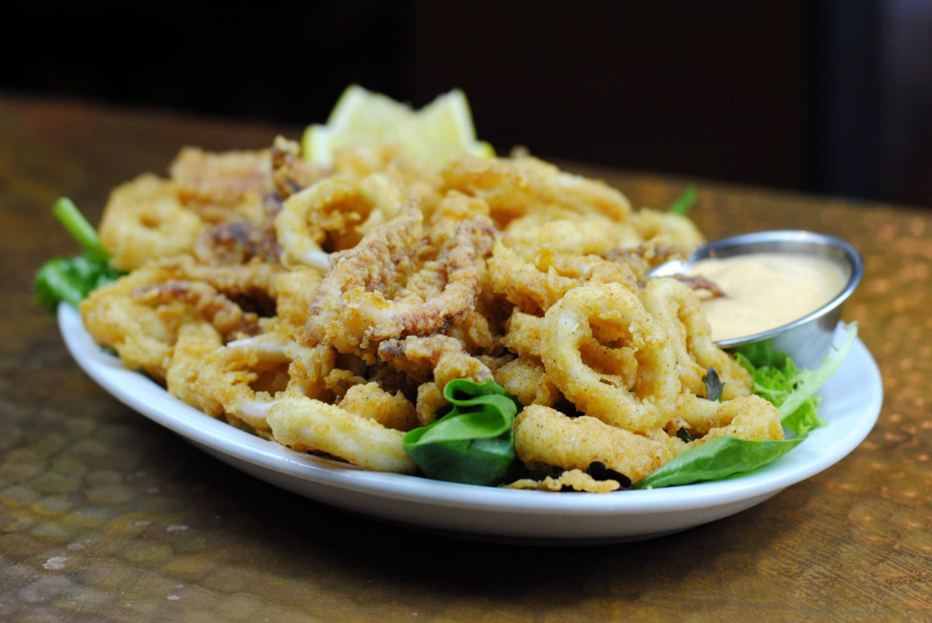 Order Calamari Lunch food online from Baron Steakhouse & Bar store, Garden City on bringmethat.com