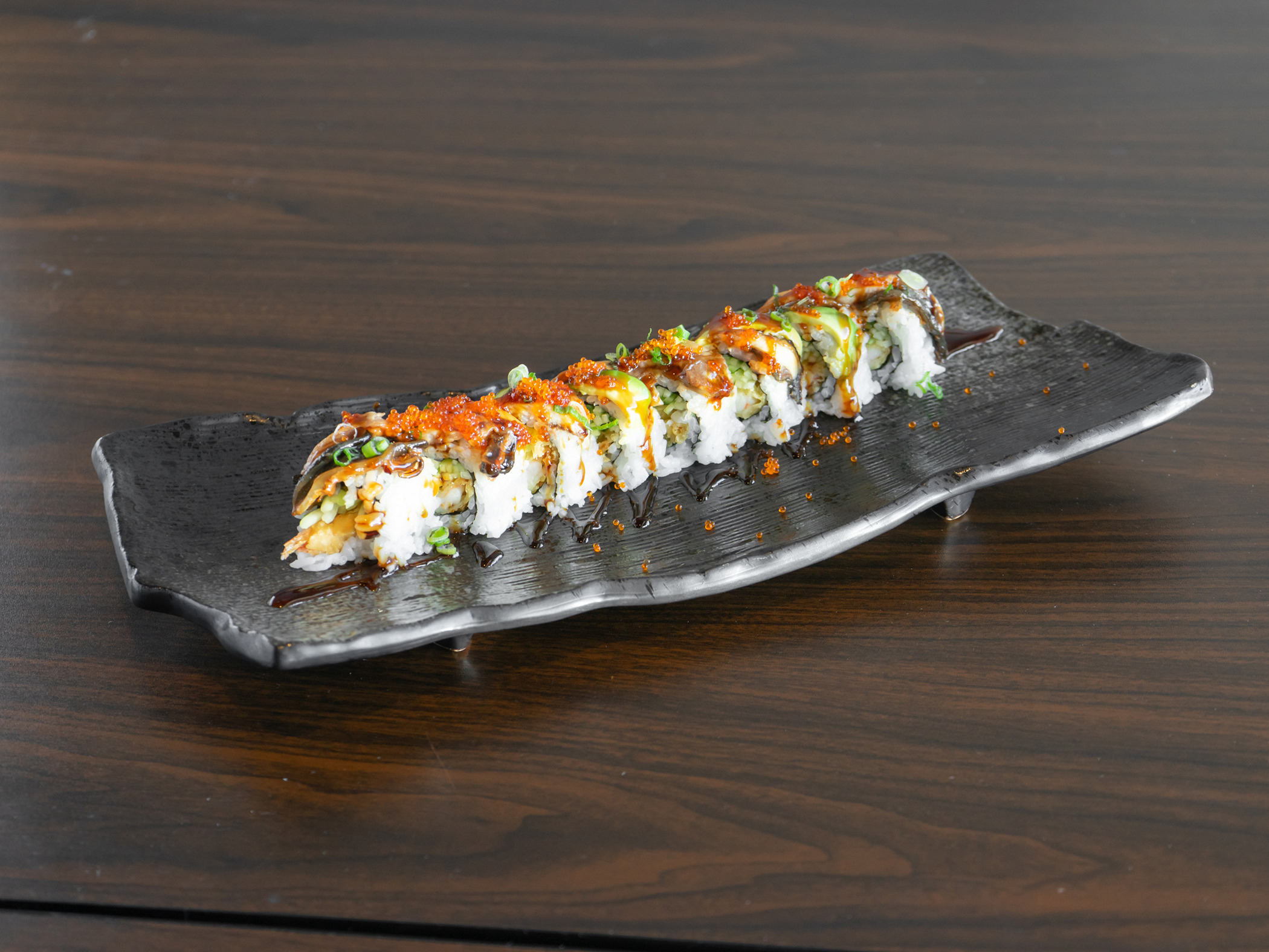 Order Dragon Roll food online from Koi Sushi store, San Pablo on bringmethat.com