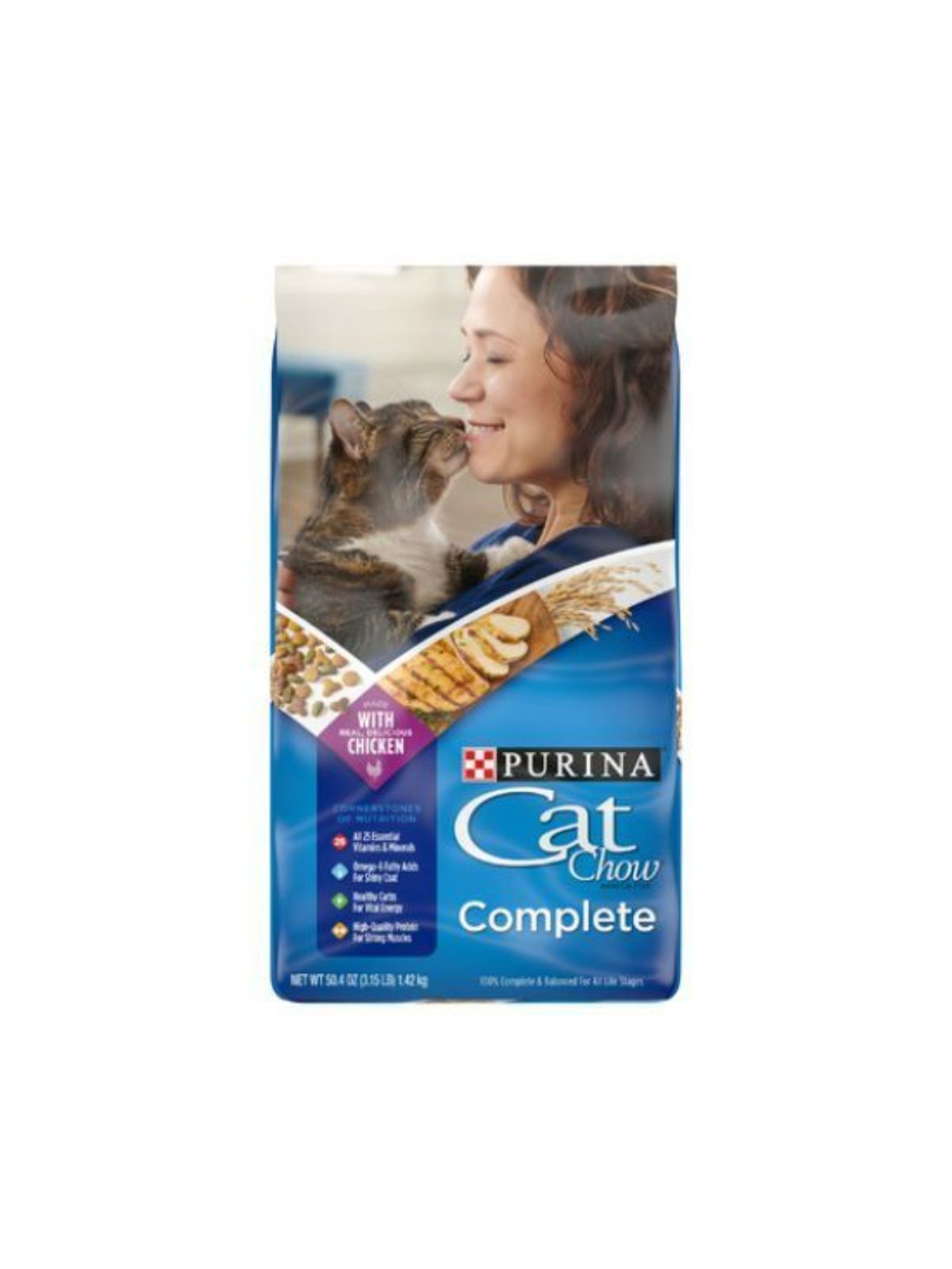Order Purina Cat Chow Complete Dry Cat Food (3.15 lb) food online from Stock-Up Mart store, Marietta on bringmethat.com