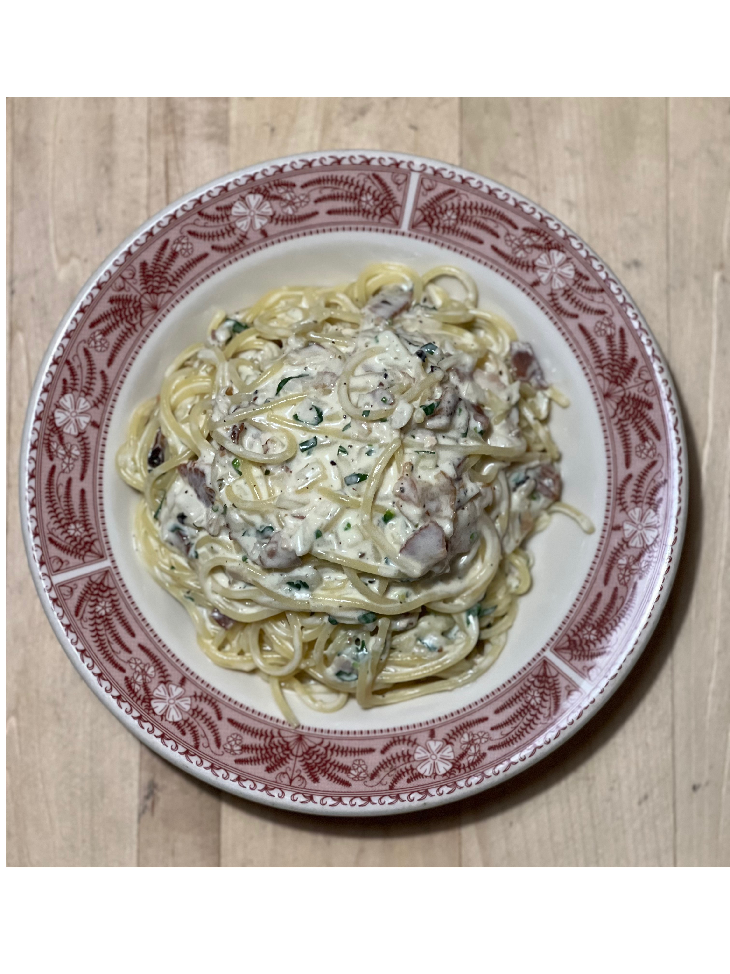 Order Spaghetti alla Carbonara food online from Don giovanni ristorante store, New York on bringmethat.com