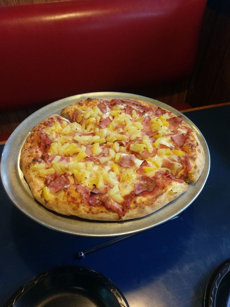 Order Hawaiian Pizza - Small 8" (4 Slices) food online from Pepz Pizza store, Anaheim on bringmethat.com