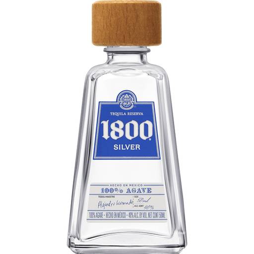 Order 1800 Silver Tequila (50 ML) 81275 food online from Bevmo! store, Escondido on bringmethat.com