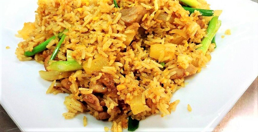 Order 118. Hawaiian Fried Rice food online from King Wok Gourmet Asian store, Chicago on bringmethat.com