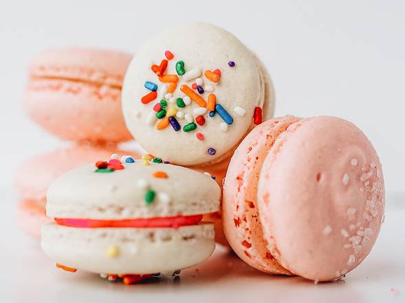 Order 6 ct. Assorted Flavors Macarons food online from Loblolly Creamery store, Little Rock on bringmethat.com