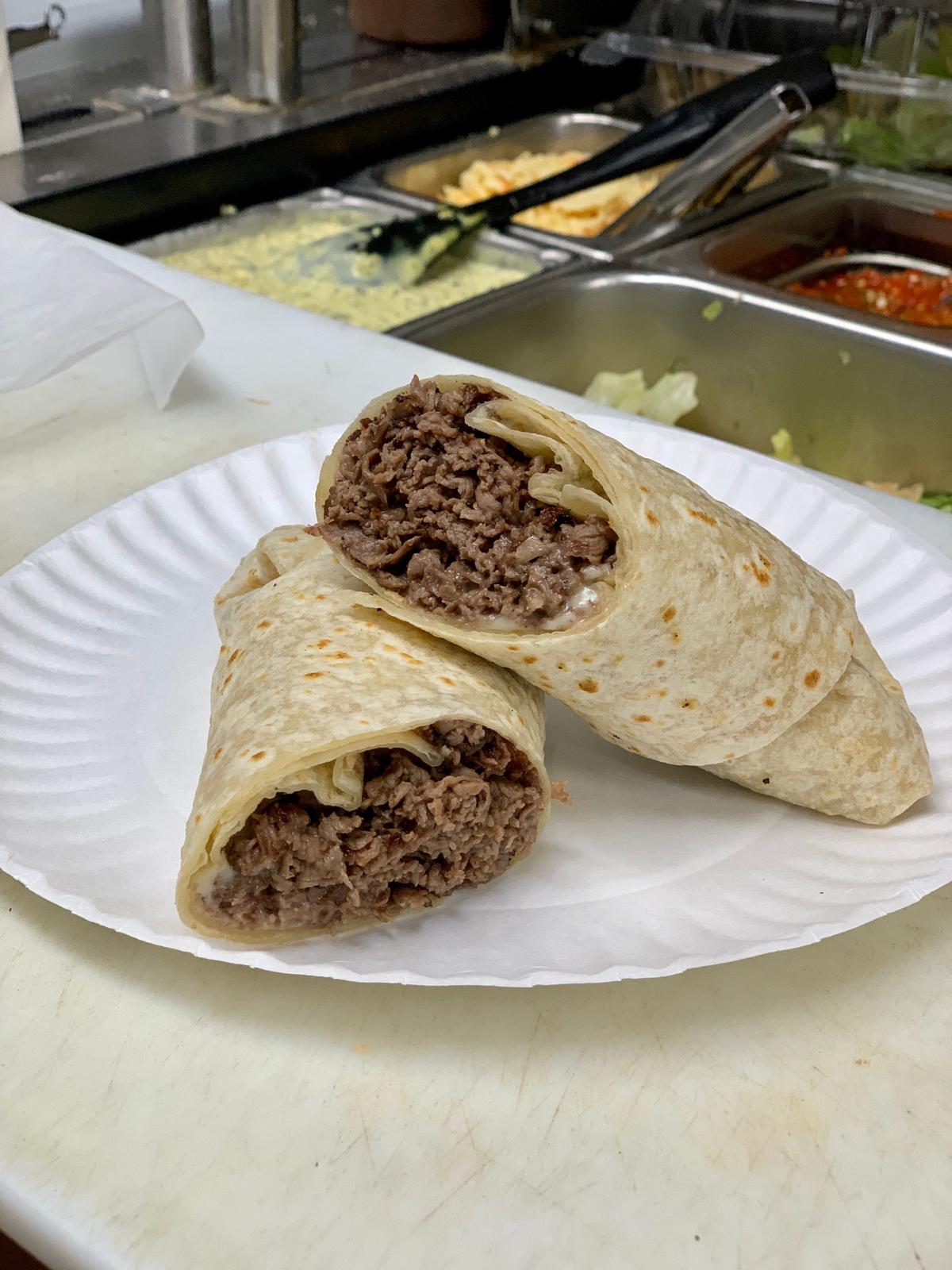Order Steak and Cheese Hot Wrap food online from Nicks Pizza & Seafood store, Boston on bringmethat.com