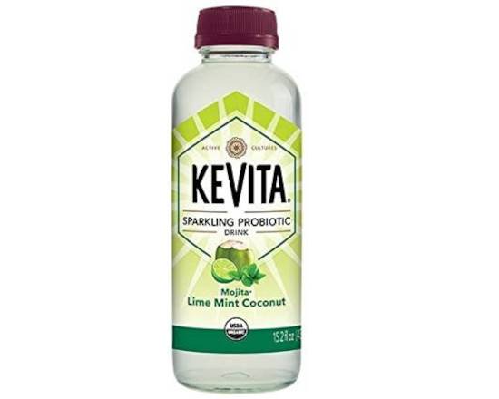 Order KeVita Mojita Lime Mint Coconut Sparkling Probiotic Drink 15.2 oz food online from Pit Stop Liquor Mart store, El Monte on bringmethat.com