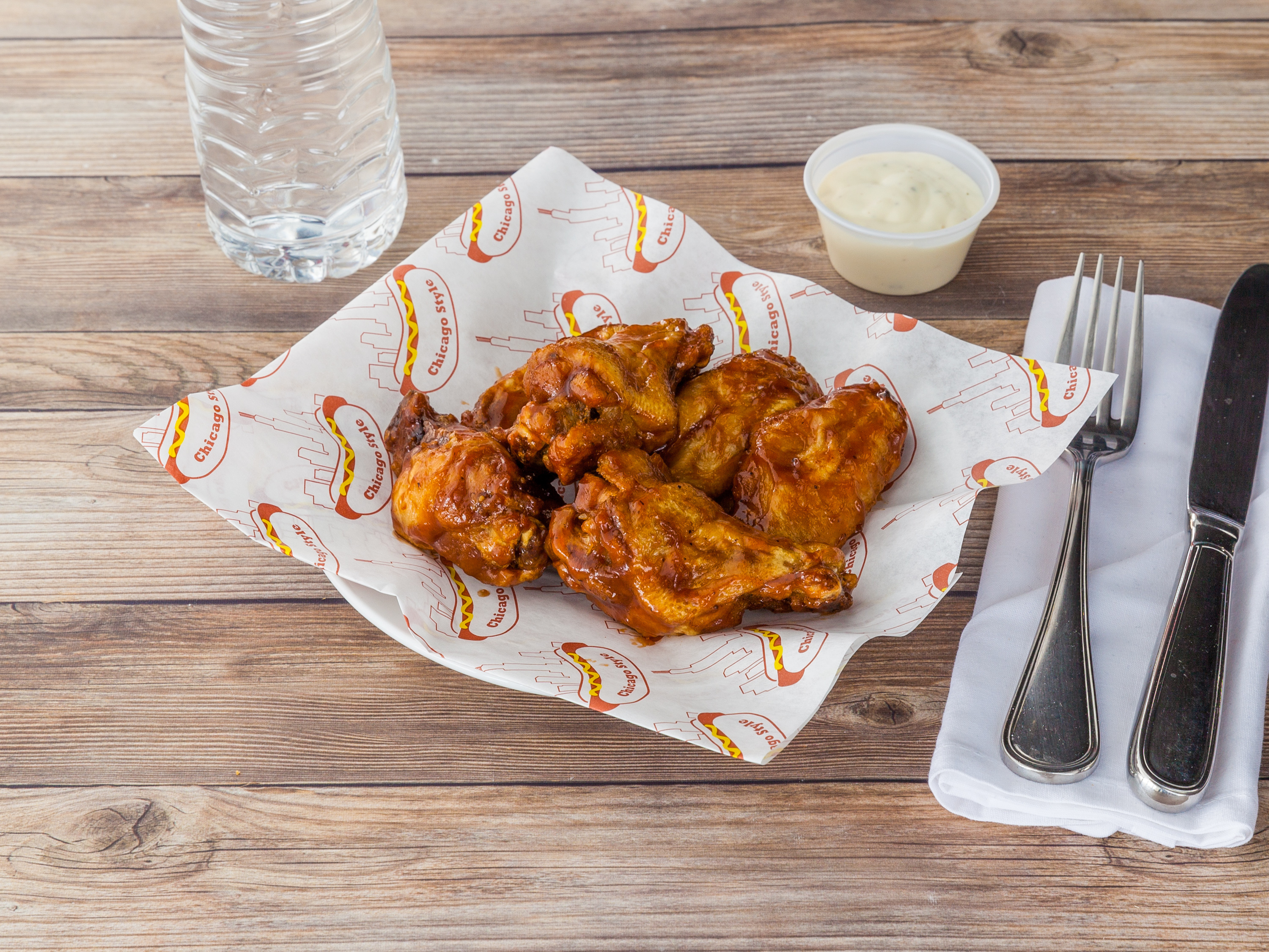 Order Traditional Wings food online from The Burger Life store, Naperville on bringmethat.com